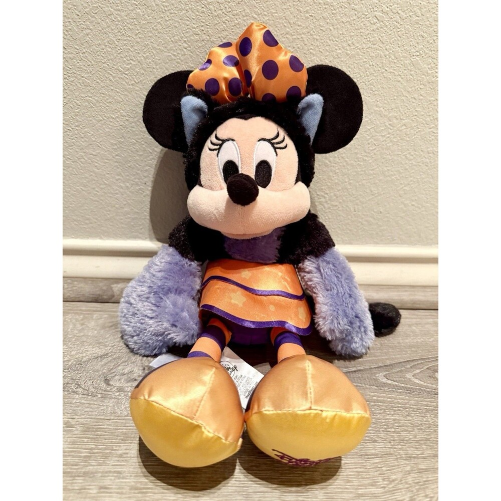 Disney 2019 Minnie Mouse Halloween Plush – 17” Purple & Orange Witch Costume
